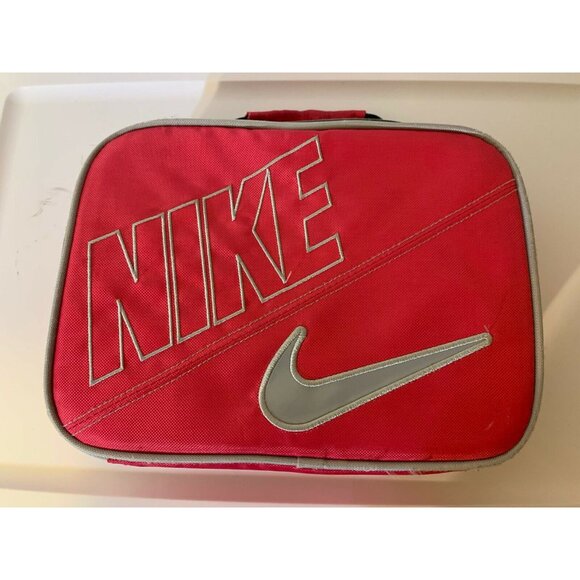 NIKE Swoosh PINK FORCE Insulated Soft Lunch Box Bag TOTE - Picture 1 of 7
